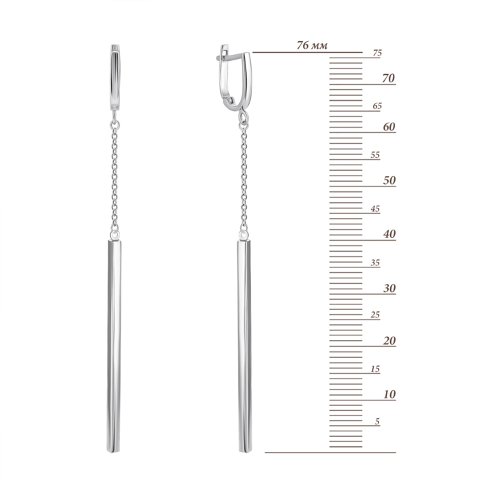 Золоті сережки-підвіски. Артикул UG52/10/200/1