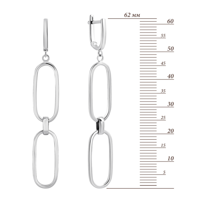 Золоті сережки-підвіски. Артикул UG52/10/202/1