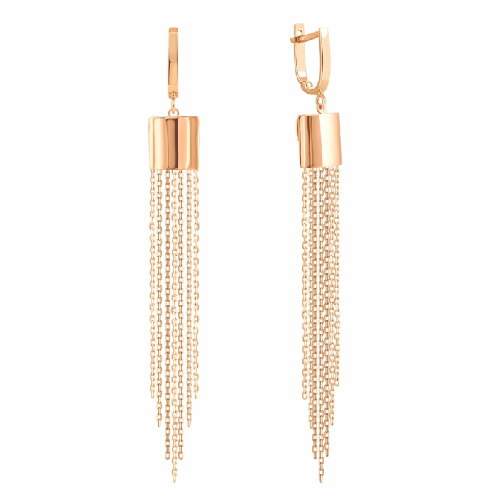 Золоті сережки-підвіски.Артикул UG52/10/203