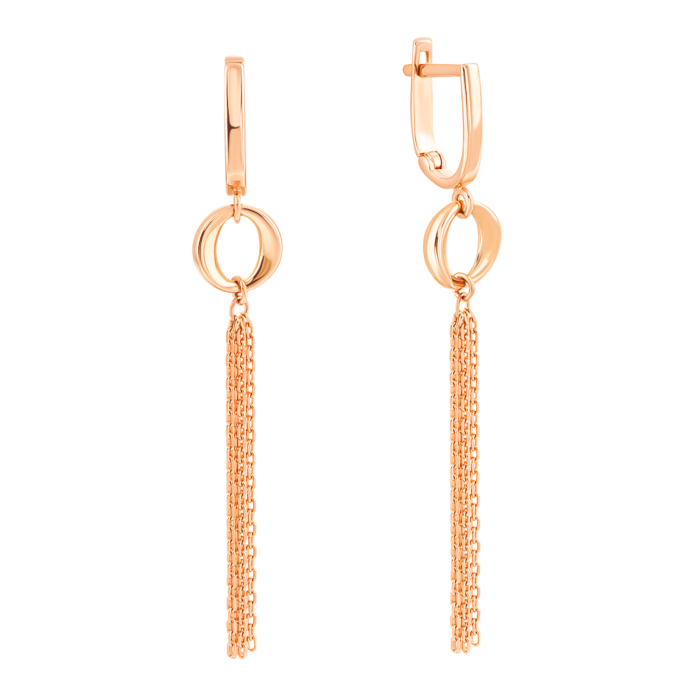 Золотые серьги-подвески. Артикул UG52/10/204