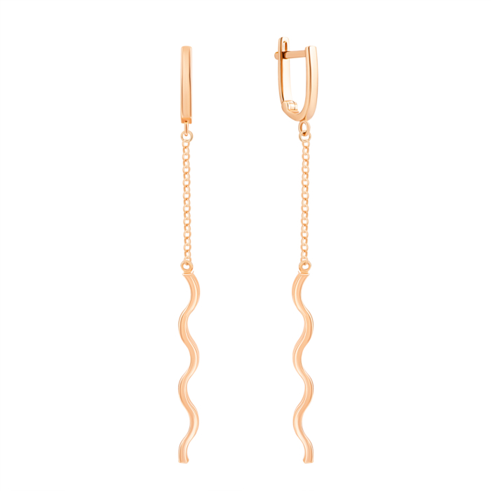 Золоті сережки-підвіски. Артикул UG52/10/207