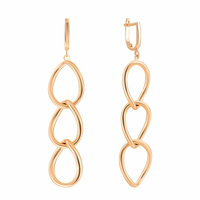 Золотые серьги-подвески.Артикул UG52/10/209