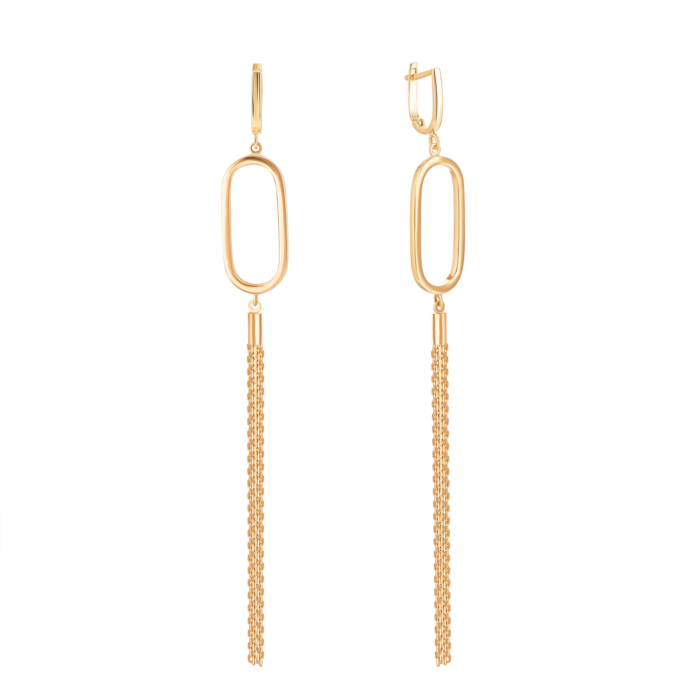 Золоті сережки-підвіски. Артикул UG52/10/216/2