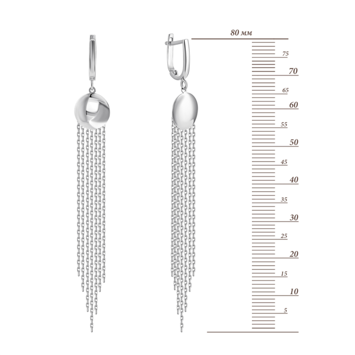 Золотые серьги-подвески. Артикул UG52/10/217/1