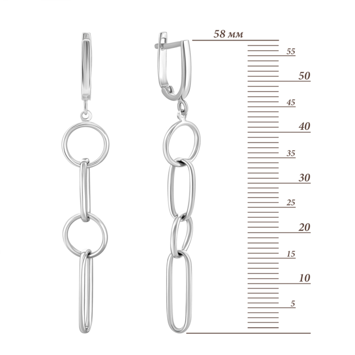 Золотые серьги-подвески. Артикул UG52/10/241/1