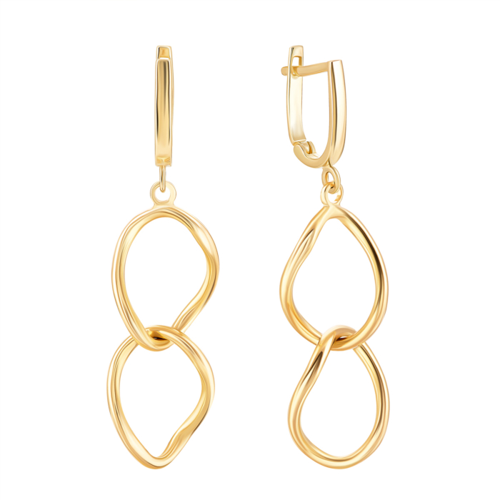 Золотые серьги-подвески. Артикул UG52/10/249/2