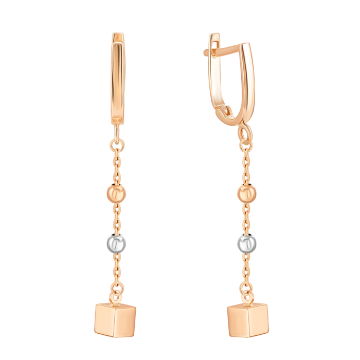 Золоті сережки-підвіски. Артикул UG52/10/251кб