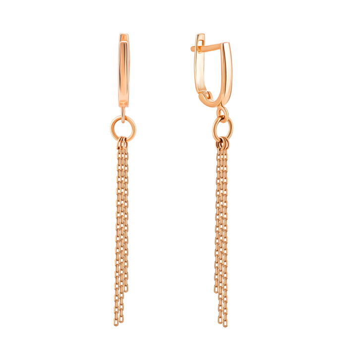 Золотые серьги-подвески. Артикул UG52/10/264