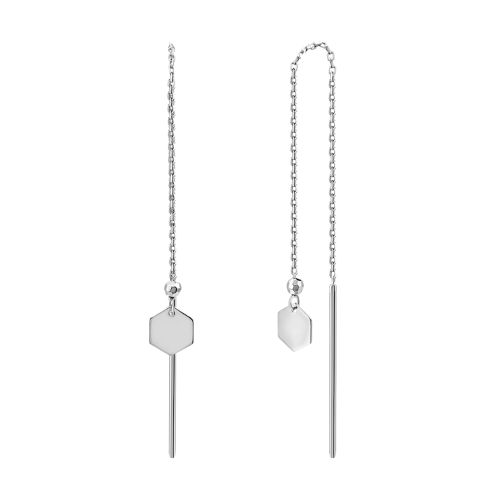 Золотые серьги-протяжки. Артикул UG52/30/026/1