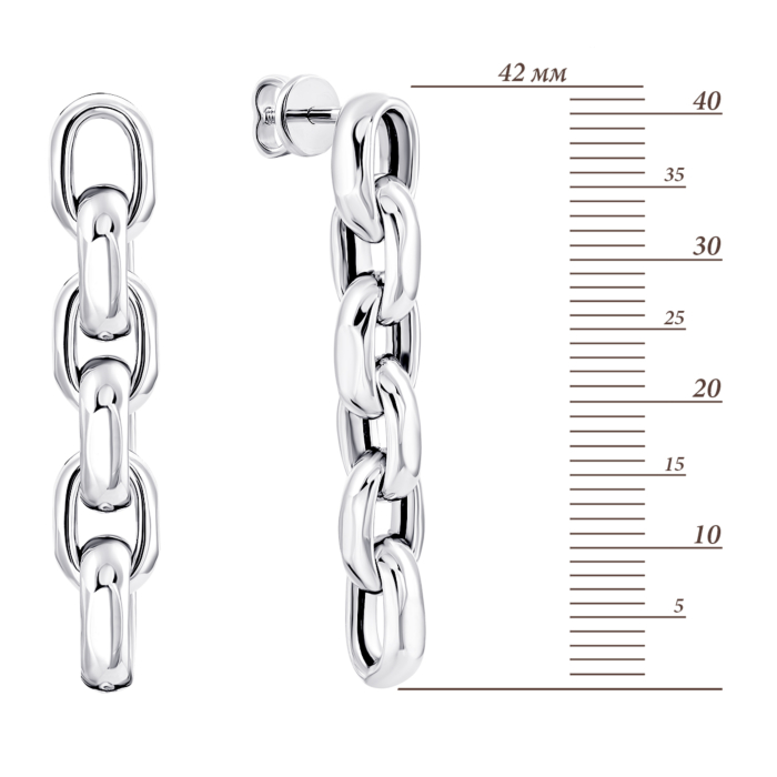 Золоті сережки-підвіски. Артикул UG52/30/029/1