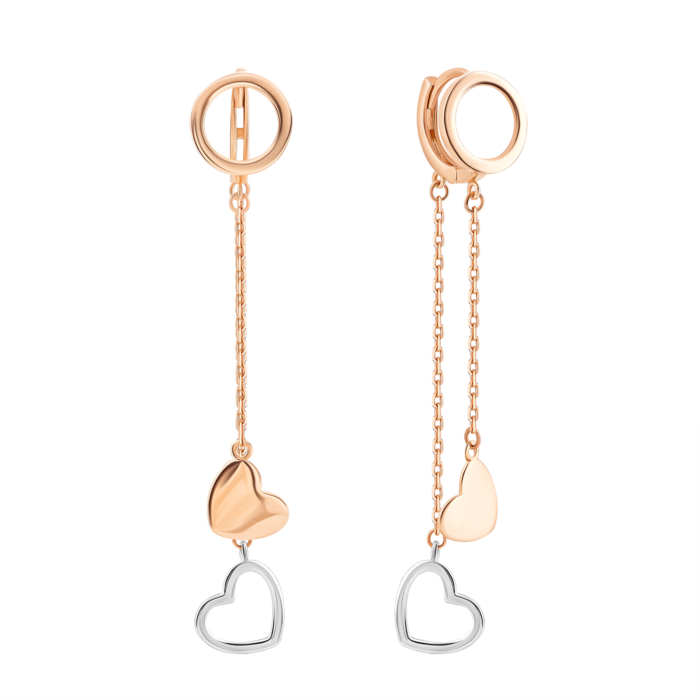 Золотые серьги-подвески. Артикул UG52/40/001