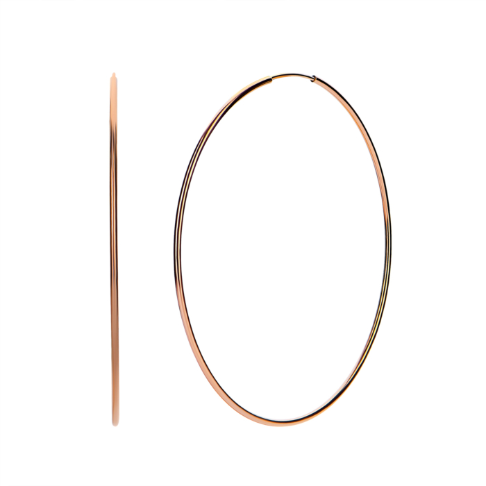 Золоті сережки-конго. Артикул UG52/40/005-7.5