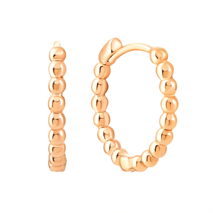 Золотые серьги-конго без вставки. Артикул UG52/40/037