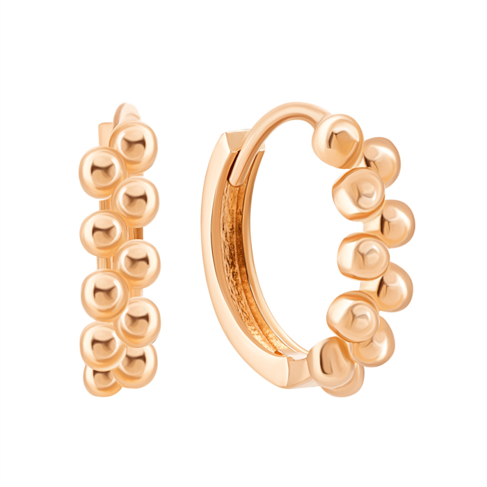 Золоті сережки без вставки. Артикул UG52/40/038