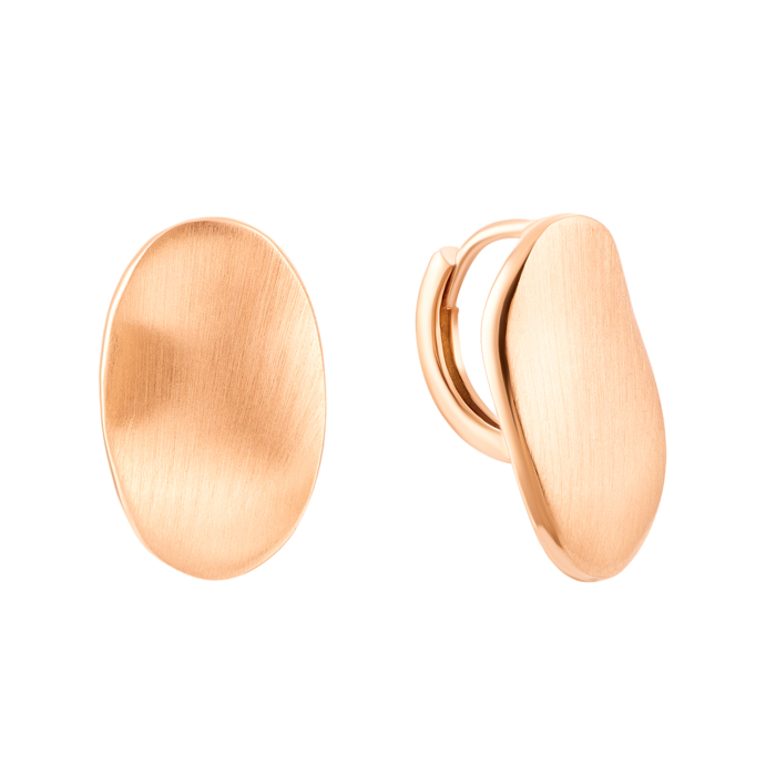 Золотые серьги без вставки. Артикул UG52/40/044