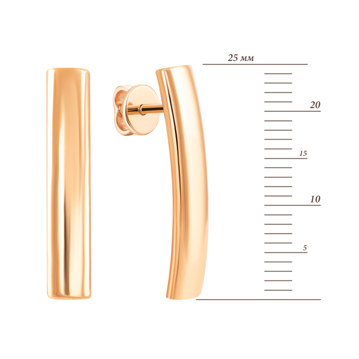 Золотые пуссеты. Артикул UG52/50/022