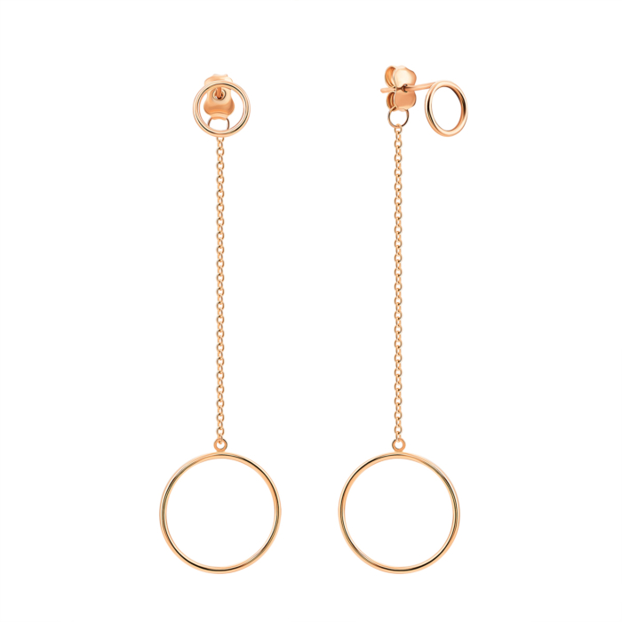 Золотые серьги-подвески. Артикул UG52/50/025