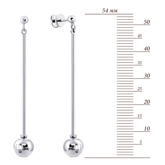 Золоті сережки-підвіски. Артикул UG52/50/031/1