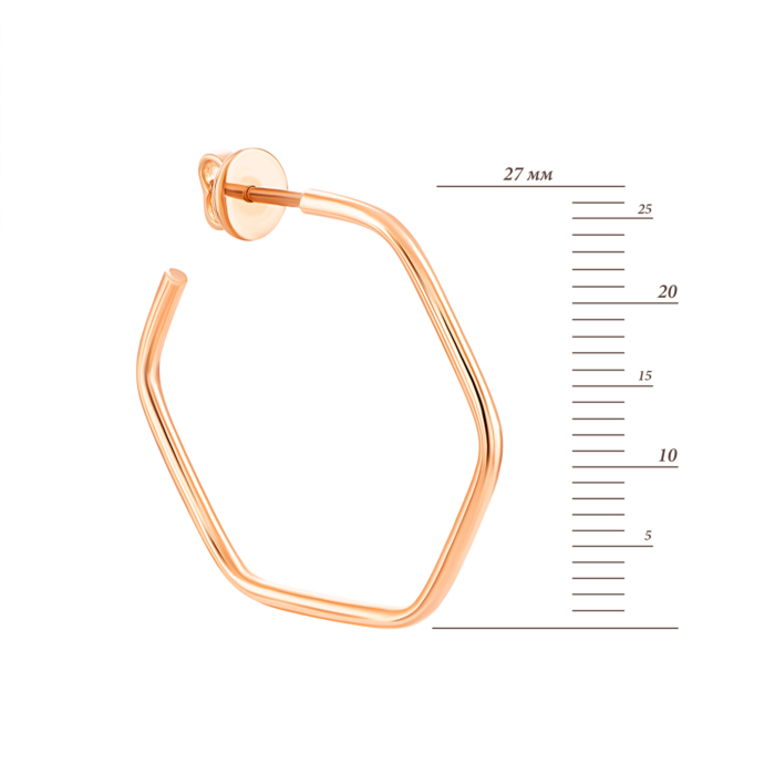Золоті сережки. Артикул UG52/50/032