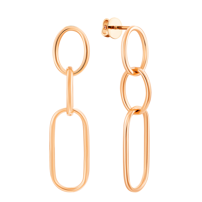 Золотые серьги-подвески. Артикул UG52/50/041