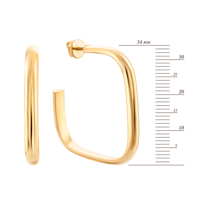 Золотые серьги. Артикул UG52/50/042/2