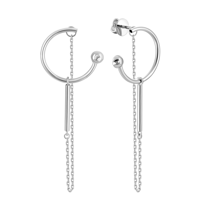 Золотые серьги-подвески. Артикул UG52/50/048/1