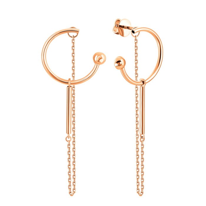 Золоті сережки-підвіски. Артикул UG52/50/048