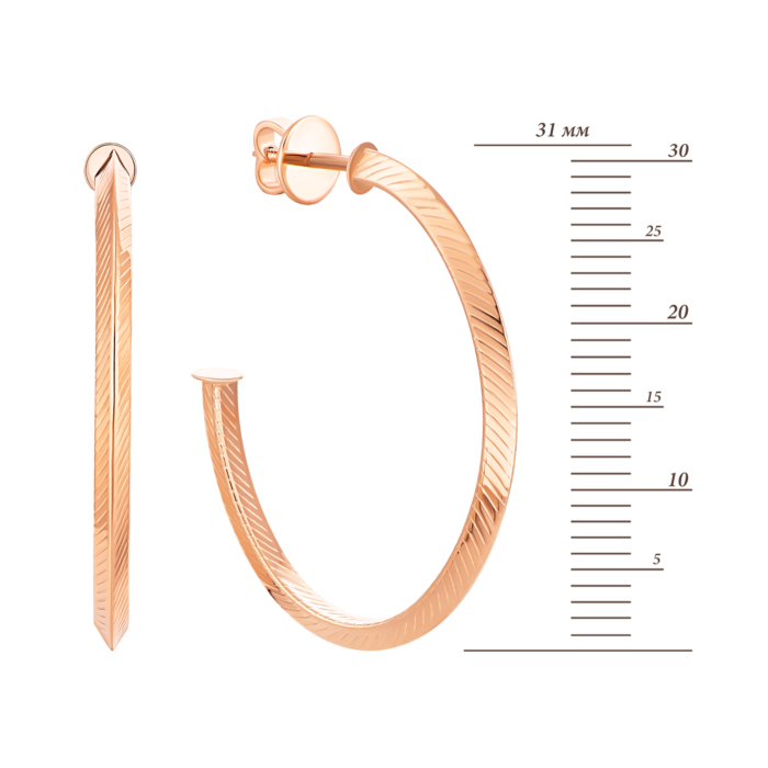 Золоті сережки. Артикул UG52/50/051