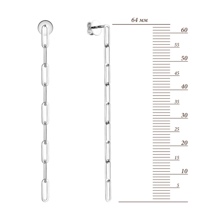 Золоті сережки-підвіски. Артикул UG52/50/062/1