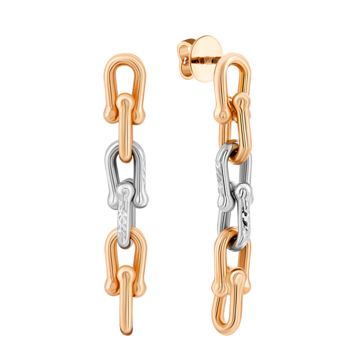 Золотые серьги-подвески. Артикул UG52/50/259кб