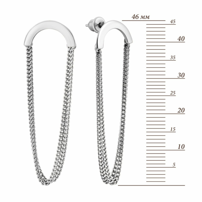 Золотые серьги-подвески. Артикул UG52/50/269/1