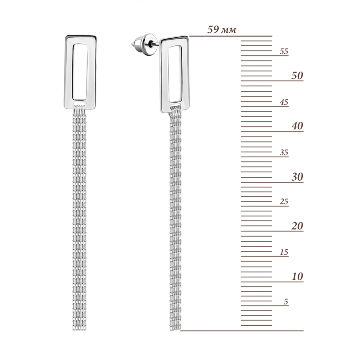 Золотые серьги-подвески. Артикул UG52/50/270/1