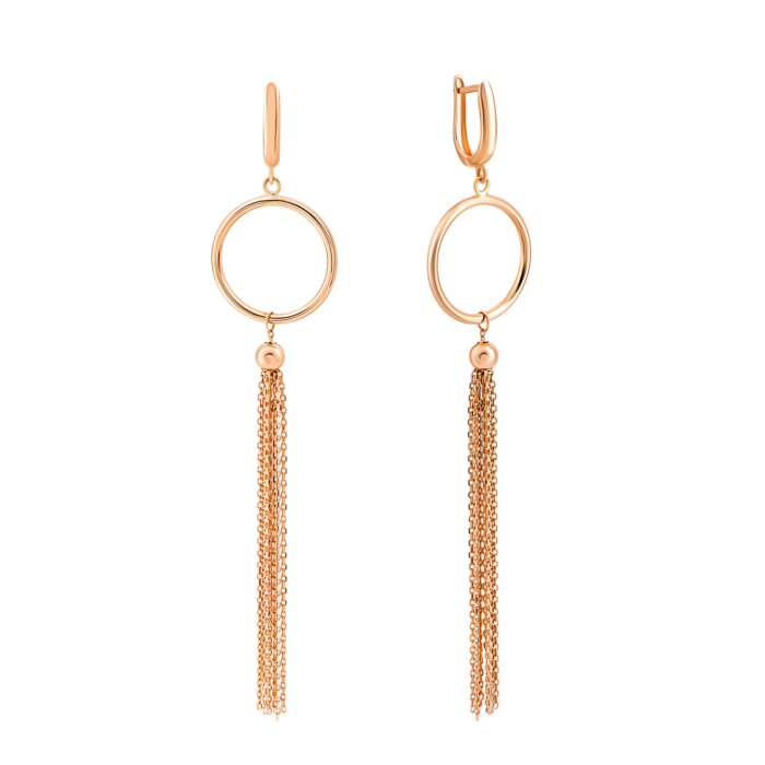 Золоті сережки-підвіски. Артикул UG52/50/305