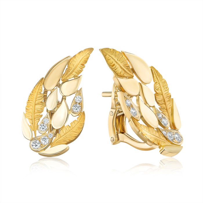 Золотые серьги Magerit с бриллиантами. Артикул 2003.1/05/0/11960