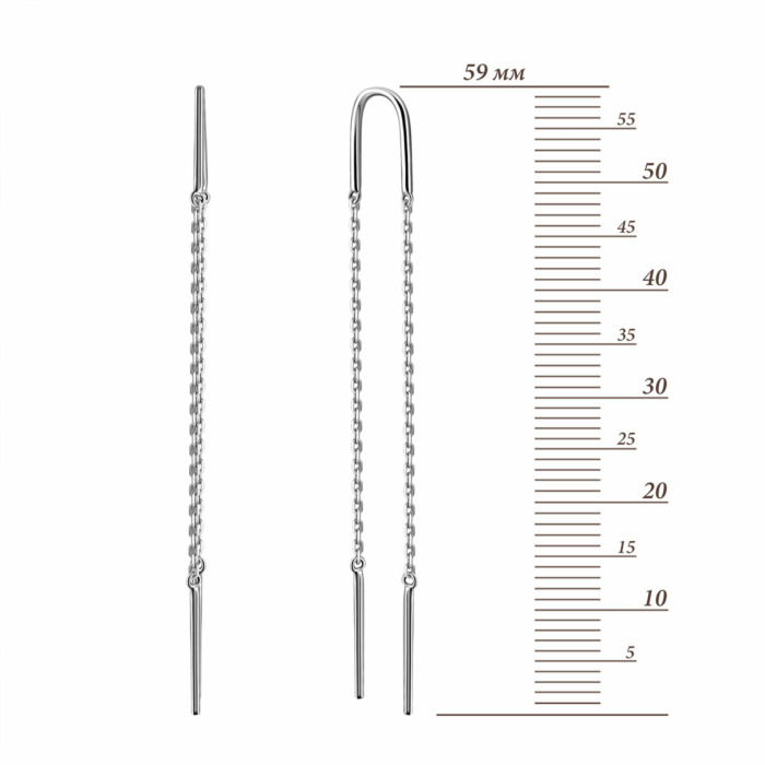 Золоті сережки-протяжки. Артикул UG5200331610201