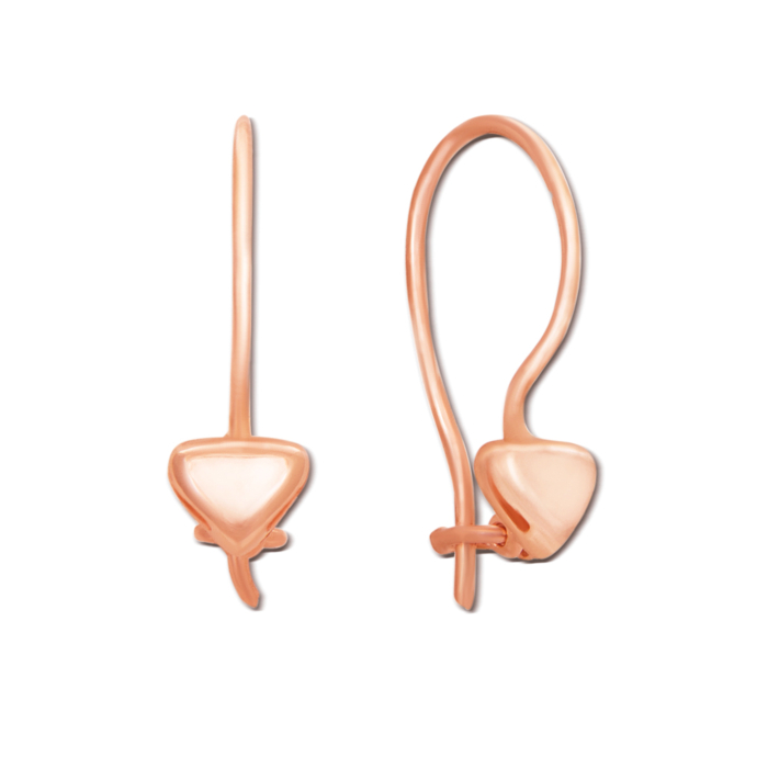 Золотые серьги «Сердце». Артикул 2016