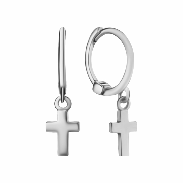 Срібні сережки-конго. Артикул UG520188