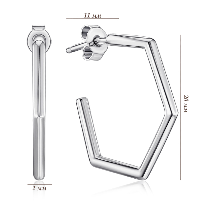 Серебряные серьги 20244-50р