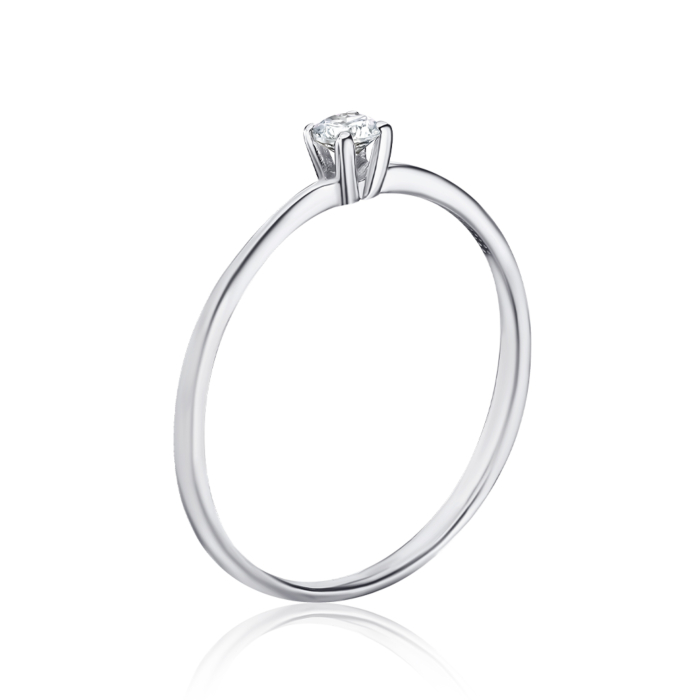 Золота каблучка з фіанітом Tesori 11984/02/1/4189