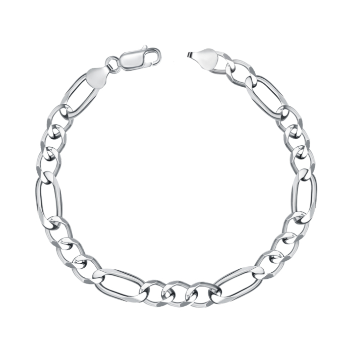 Серебряный браслет без вставки GAD 3+1 180 Rod-B/12