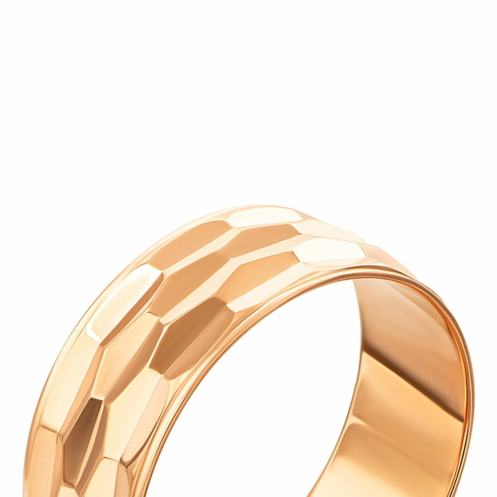 Обручальное кольцо с алмазной гранью. Артикул UG52028