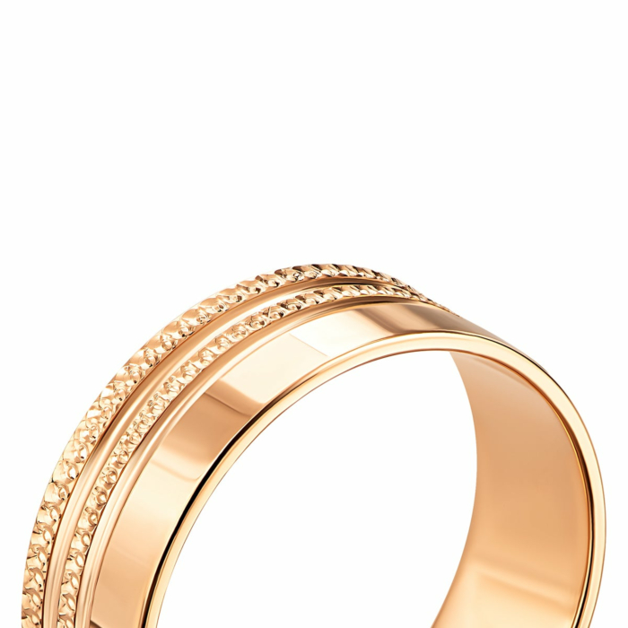 Обручка з алмазною гранню. Артикул UG52046