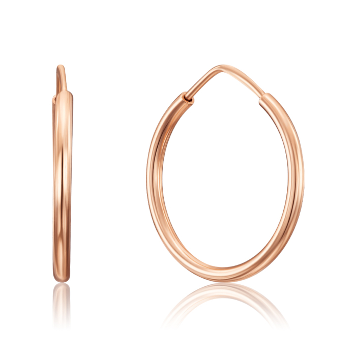 Золоті сережки-конго. Артикул 20811/1