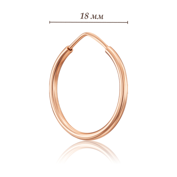 Золоті сережки-конго. Артикул 20811/1