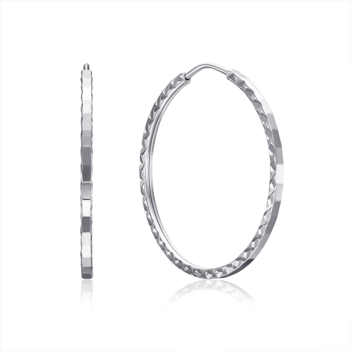 Золоті сережки-конго. Артикул 20860-3/02/3