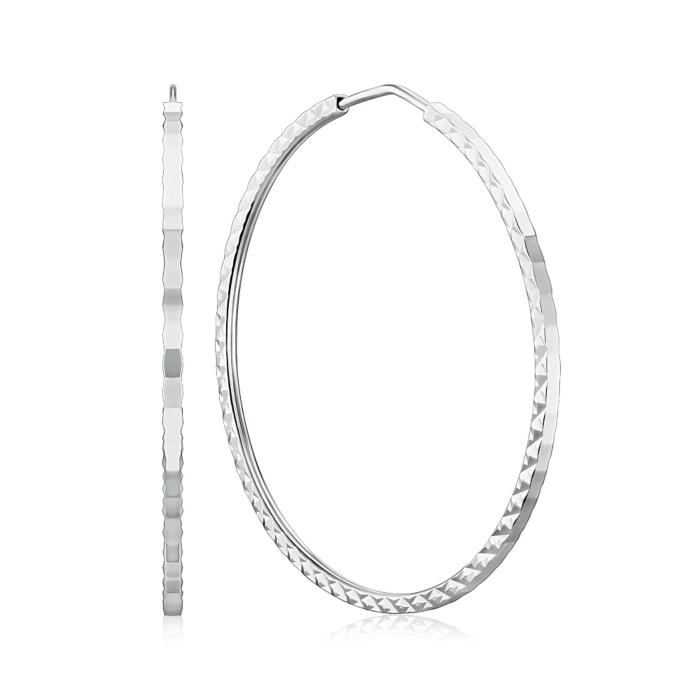 Серебряные серьги-конго c20860/4