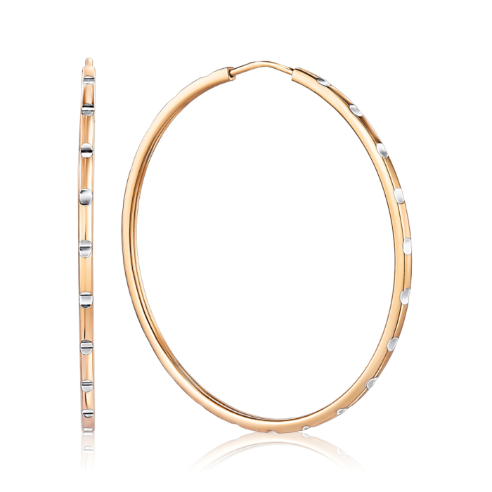 Золотые серьги-конго без вставки. Артикул 20879-4/01/3