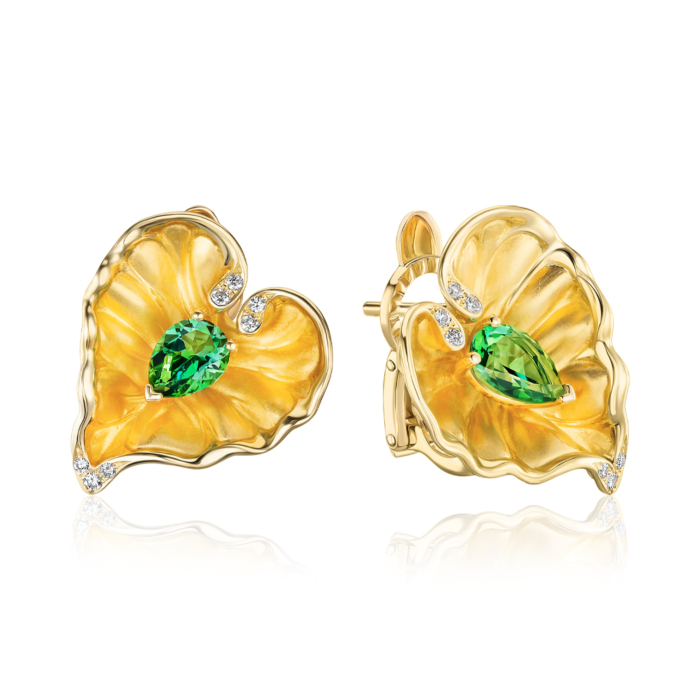 Сережки Magerit LADY JULIET з топазом та діамантами. Артикул 2099.1-E/05/10940