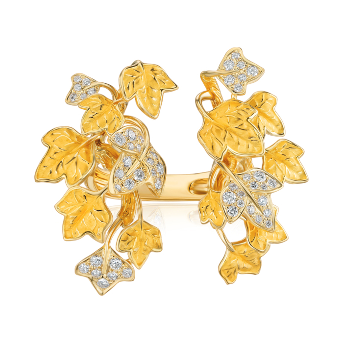 Золота каблучка Magerit з діамантами. Артикул 2101.1/05/0/11969