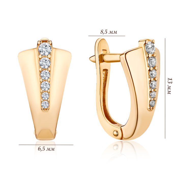 Золотые серьги. Артикул 2106862101